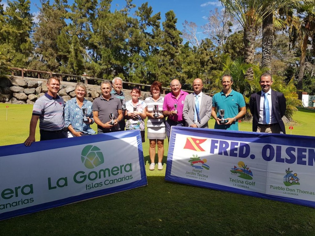 Carmen Calavia Vicente y César Fernández de Caleya - GANADORES SCRATCH - I Campeonato Senior de Canarias - Tecina Golf -  Resultados finales