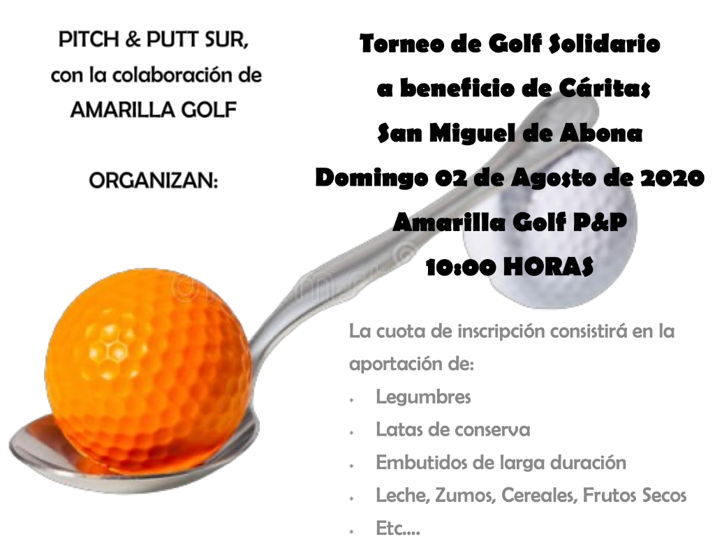 Torneo de Golf Solidario Beneficio de Cáritas San Miguel de Abona