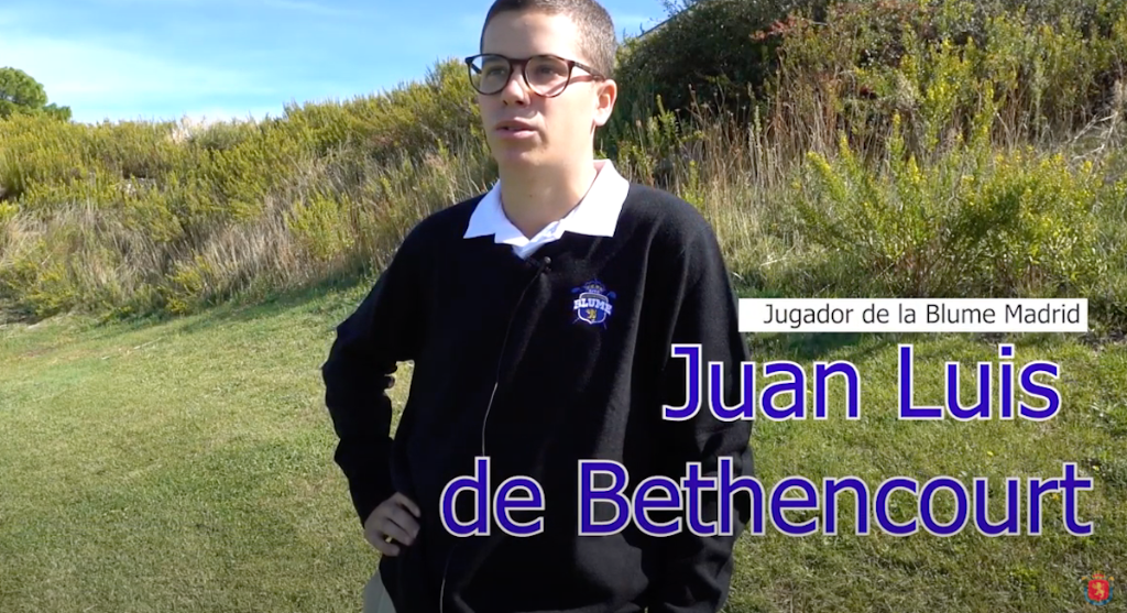 El jugador canario, Juan Luis Bethencourt Duque, miembro de la Escuela Nacional Blume comenta ......