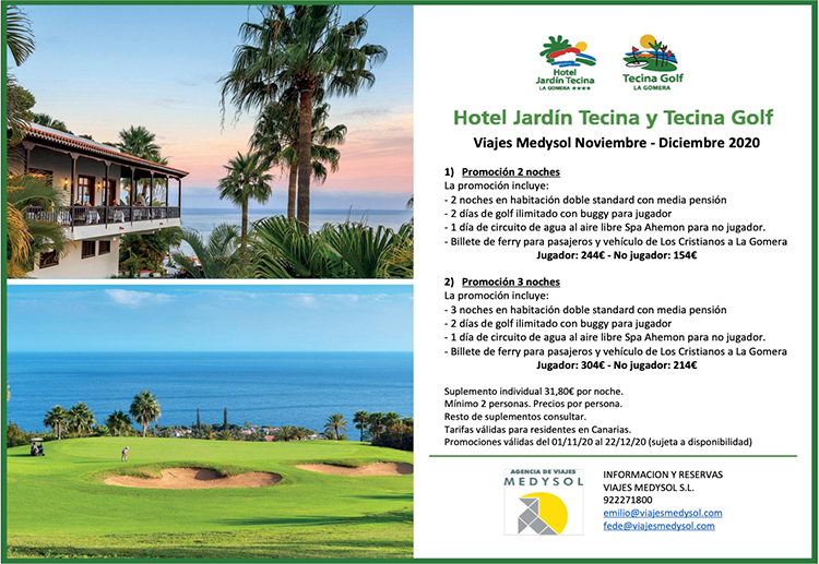 Promoción Golf Noviembre - Diciembre  Tecina Golf