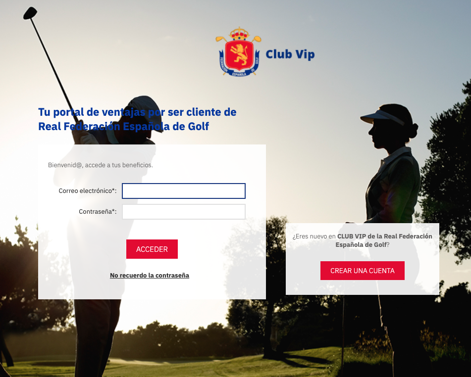 La RFEG promueve una plataforma - www.rfegolfclubvip.es - Club Vip, descuentos exclusivos para los federados.